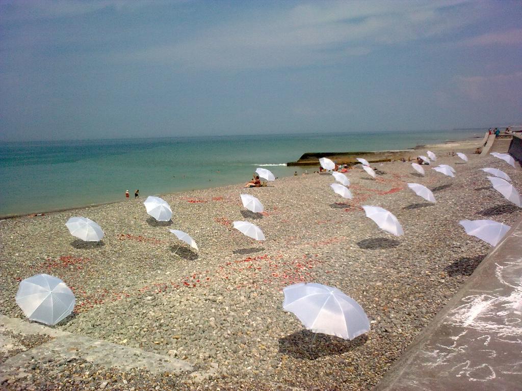 La Plage En Normandie Pourville-sur-Mer Esterno foto