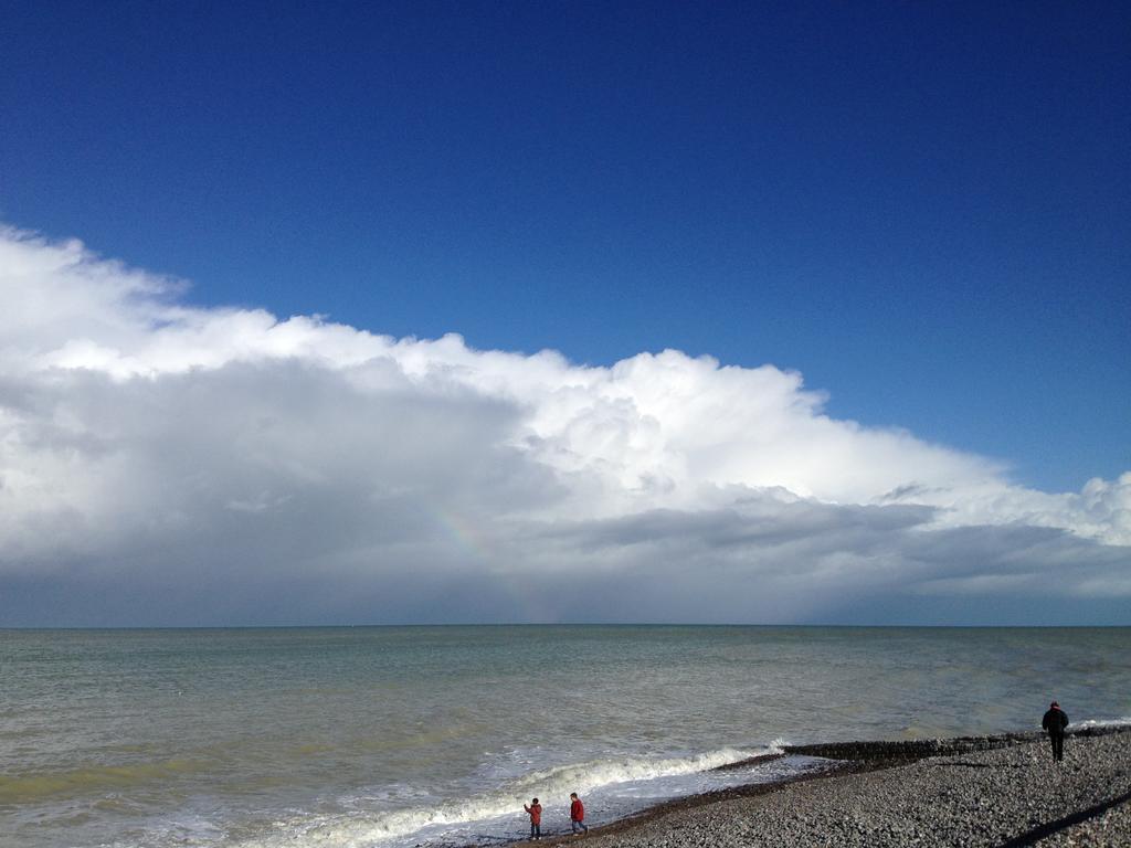 La Plage En Normandie Pourville-sur-Mer Esterno foto